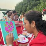 sip and paint canoe (close up)